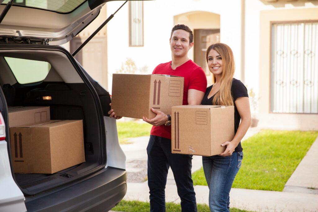 Young Couple Moving